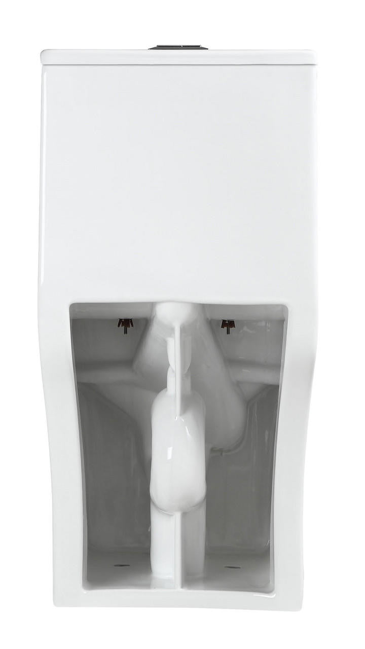 Aqua Series Kingero Elongated Toilet - Dual Flush K-0329DF Rear View