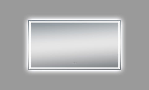 Luna 55'' Polished Edge Back-lit LED Mirror (30''Height)