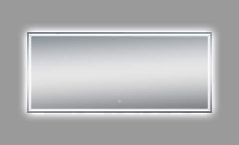 Luna 68'' Polished Edge Back-lit LED Mirror (30''Height)