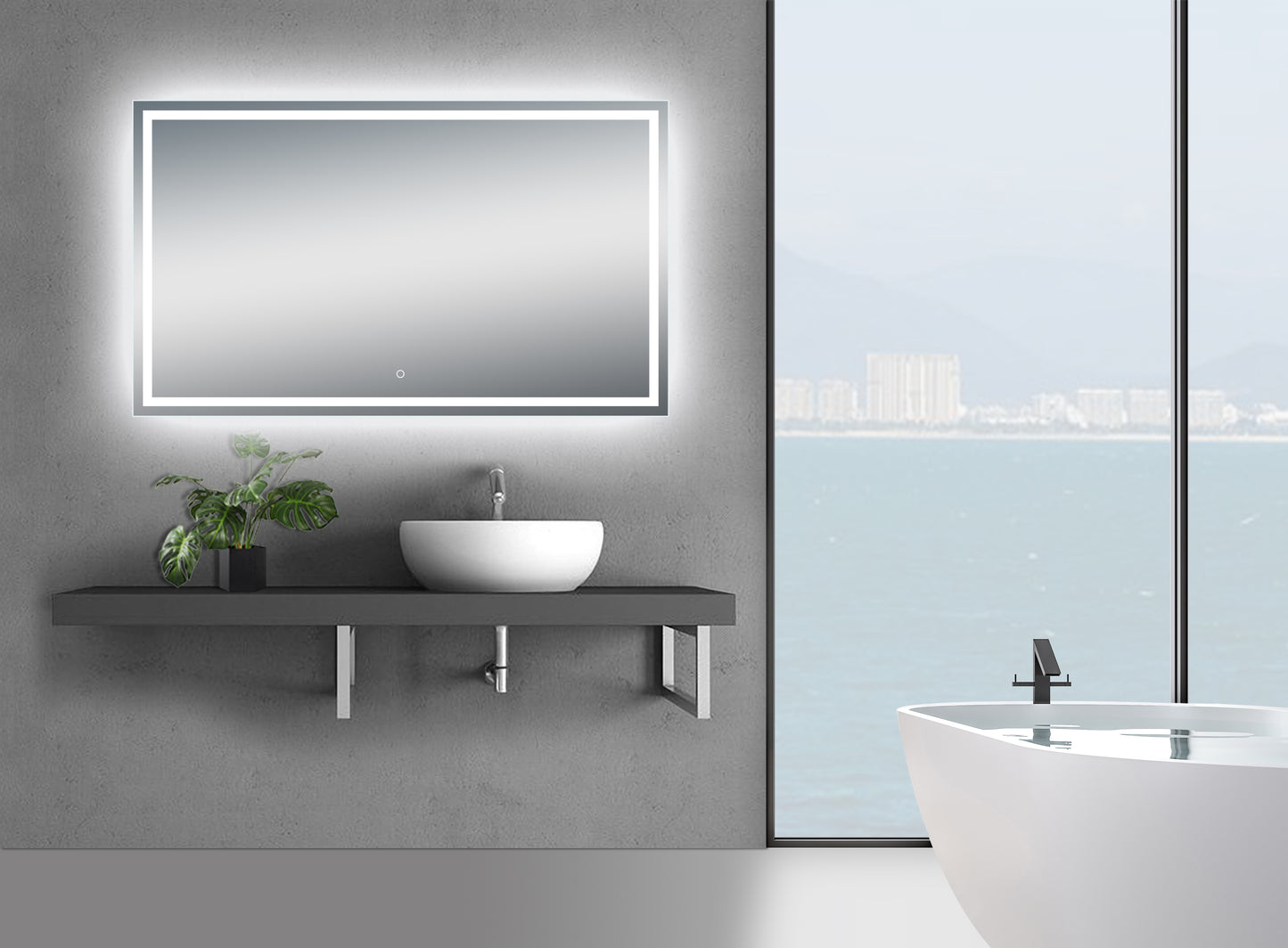 Twinkle 68'' Modern & Contemporary Lighted Bathroom / Vanity Mirror