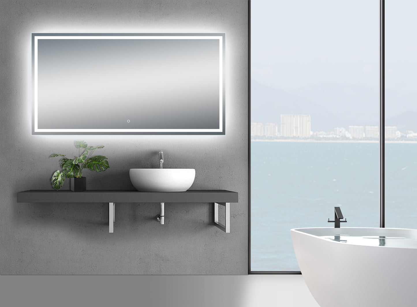 Twinkle 76'' Modern & Contemporary Lighted Bathroom / Vanity Mirror