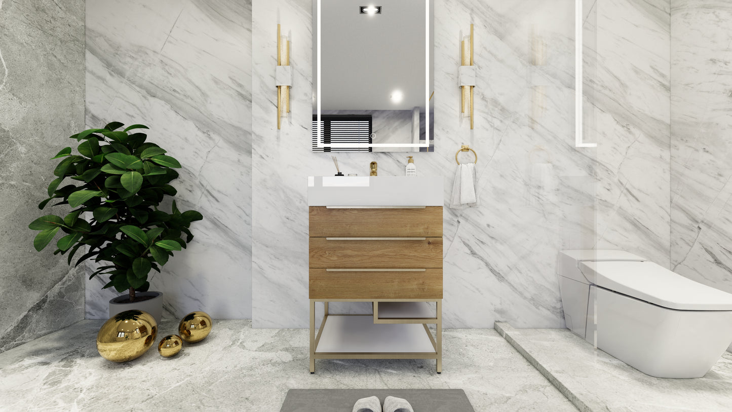 Bethany 24" Freestanding Vanity in Teak Oak