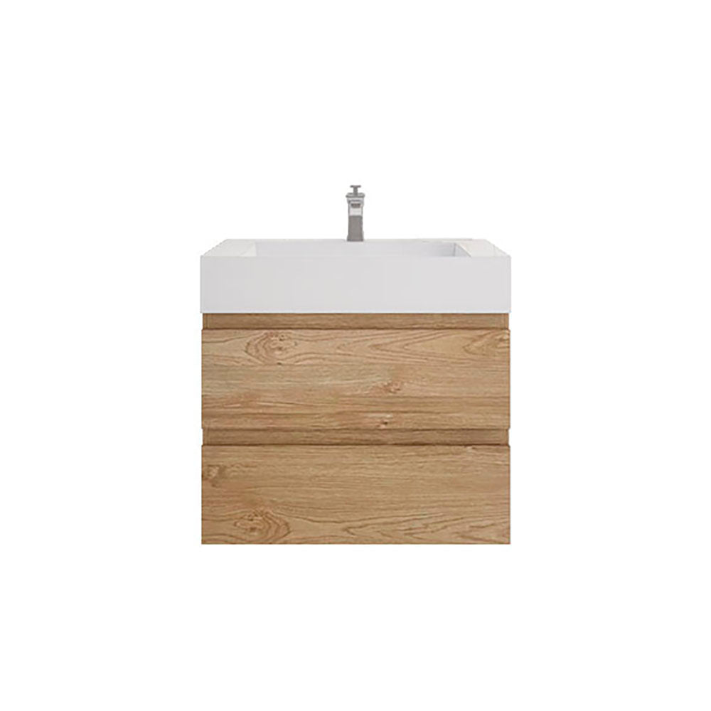 Monterey 30" New England Oak Wall Mounted Vanity with Reinforced Acrylic Sink