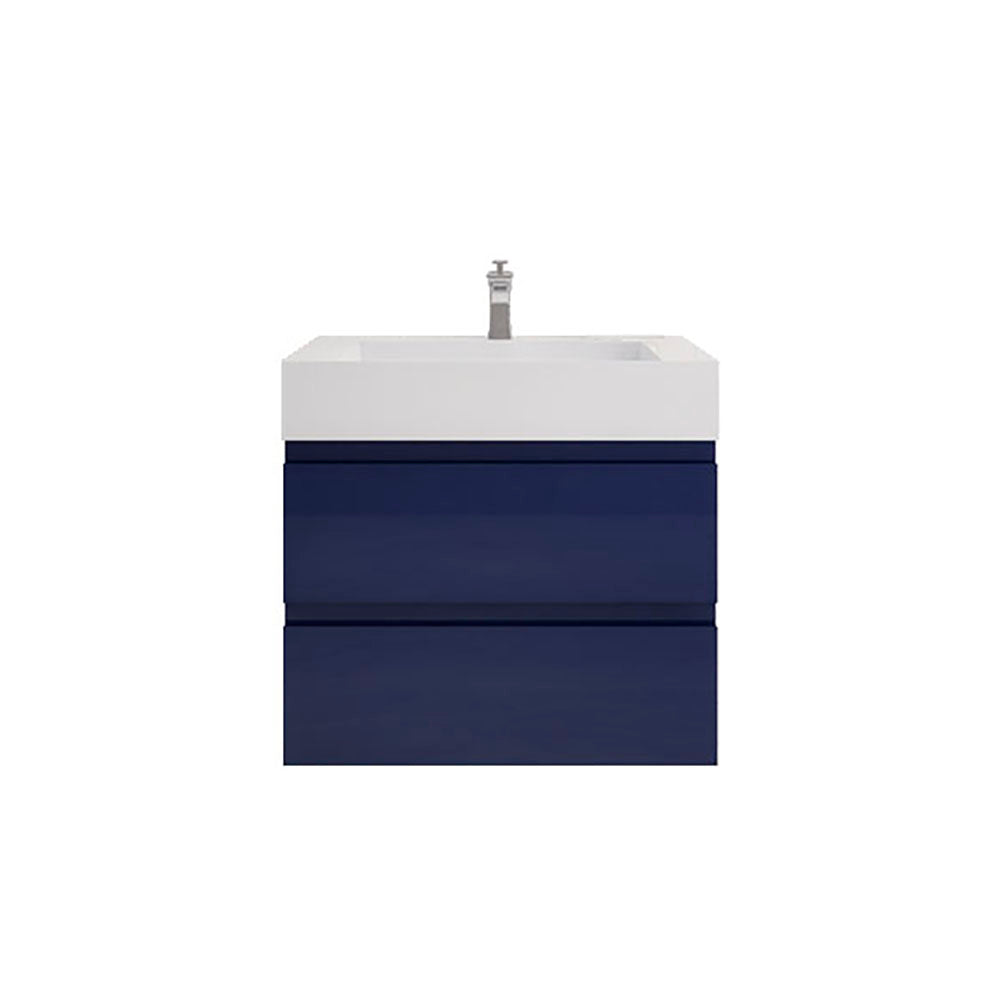 Monterey 30" Night Blue Wall Mounted Vanity with Reinforced Acrylic Sink