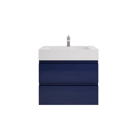 Monterey 30" Night Blue Wall Mounted Vanity with Reinforced Acrylic Sink