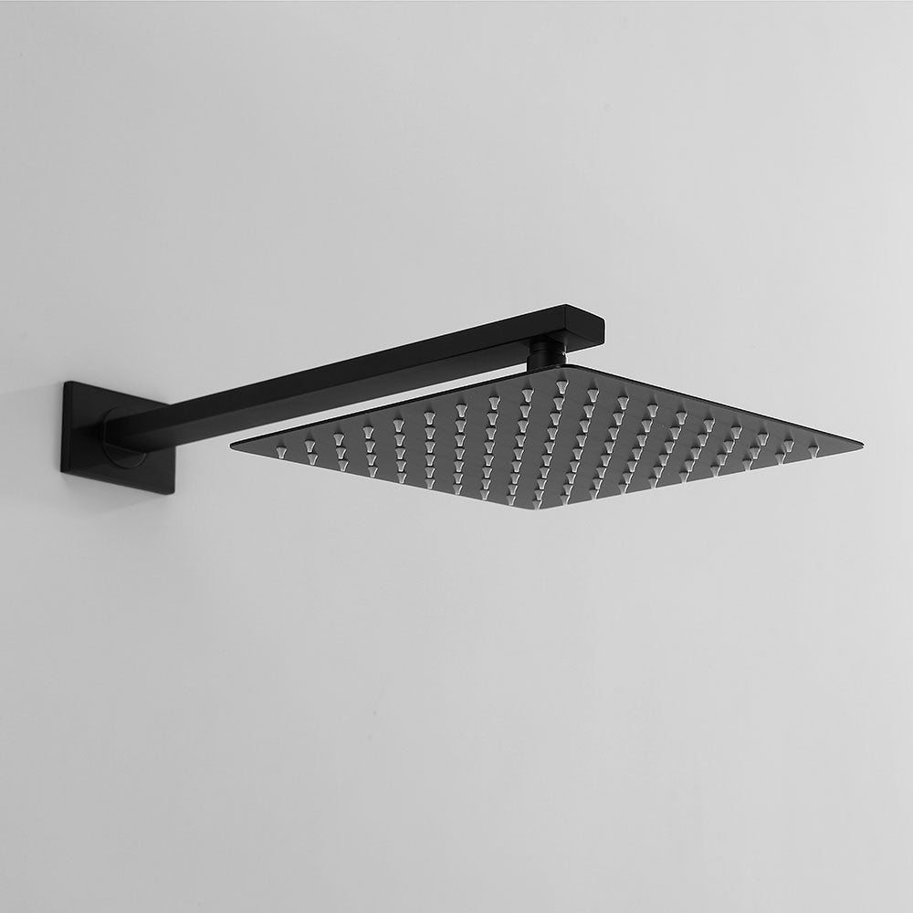 Amelia Black Shower Set w/ 10" Square Rain Shower, Handheld, and Tub Filler