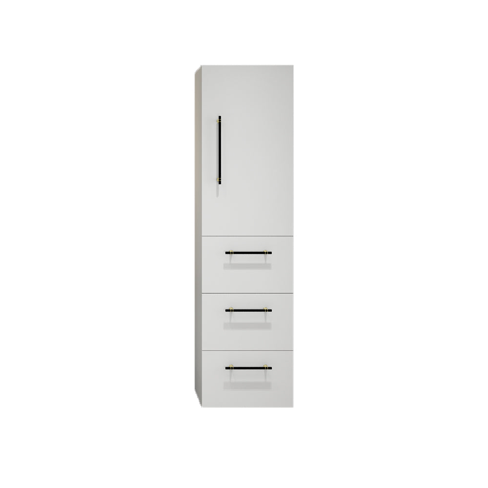Elsa Glossy White Wall Mounted Side Cabinet
