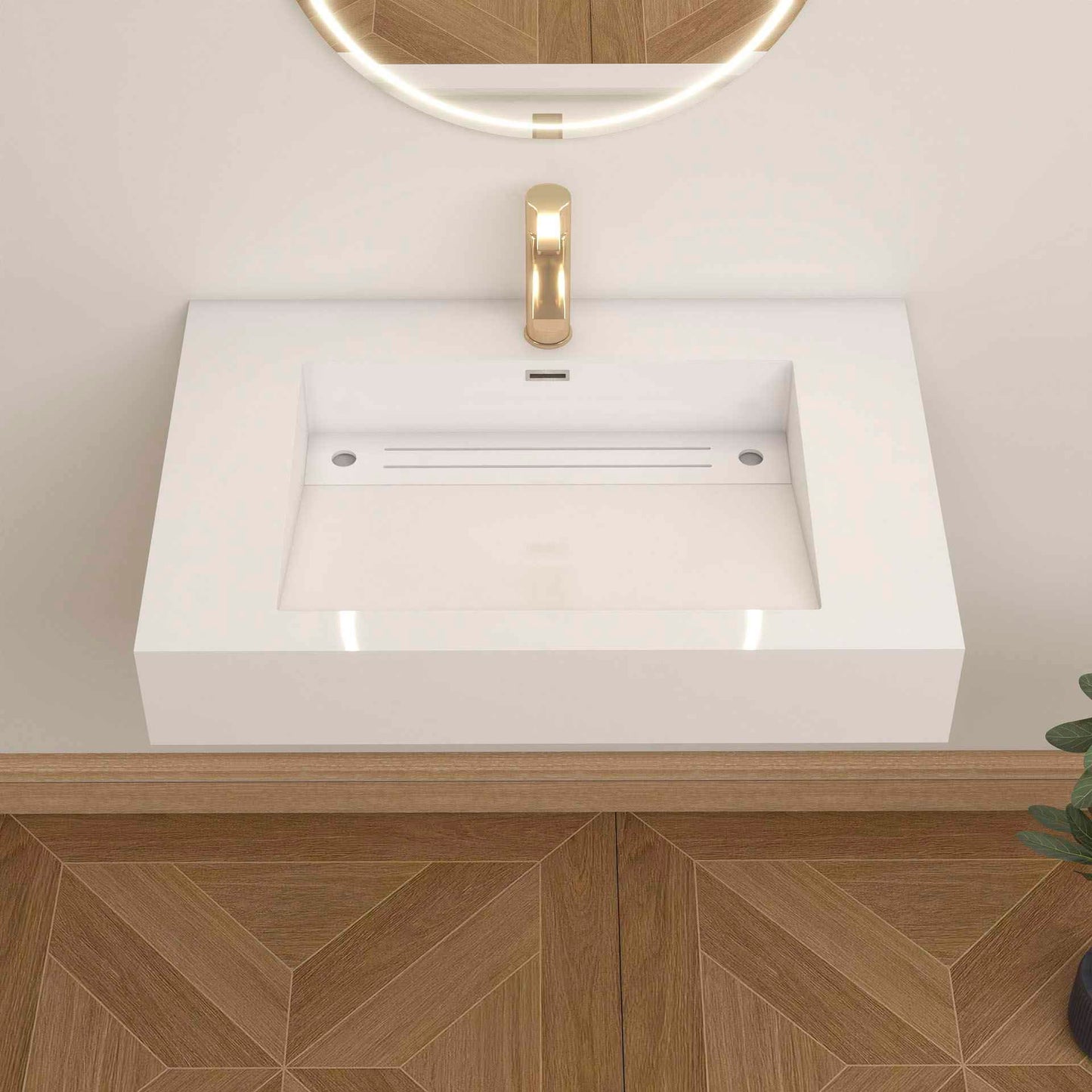 FLX Acrylic Sink Countertop 24" - 84"-Better Vanity