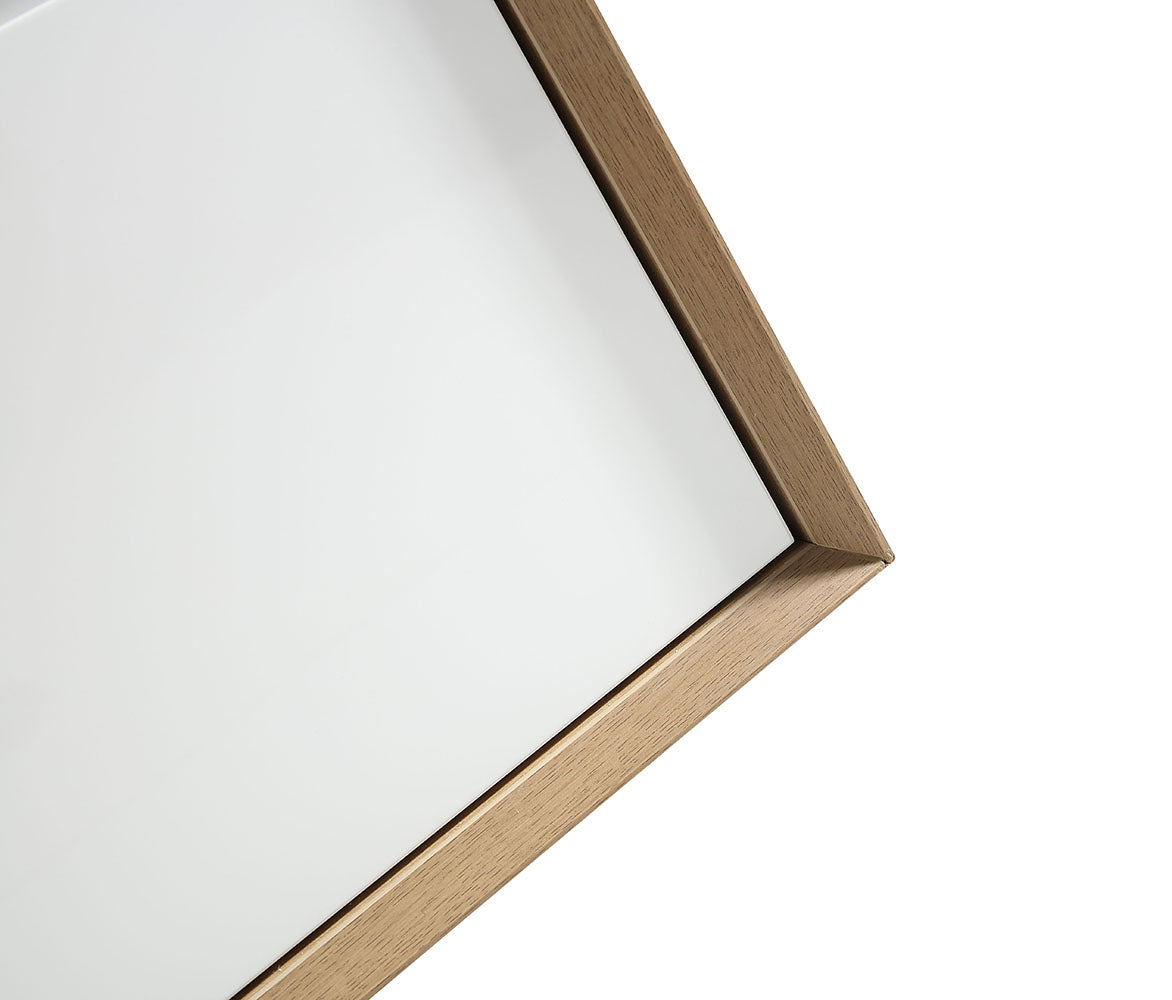 Kingdee 30" Glossy White Wall Mounted Vanity with Reinforced Acrylic Sink