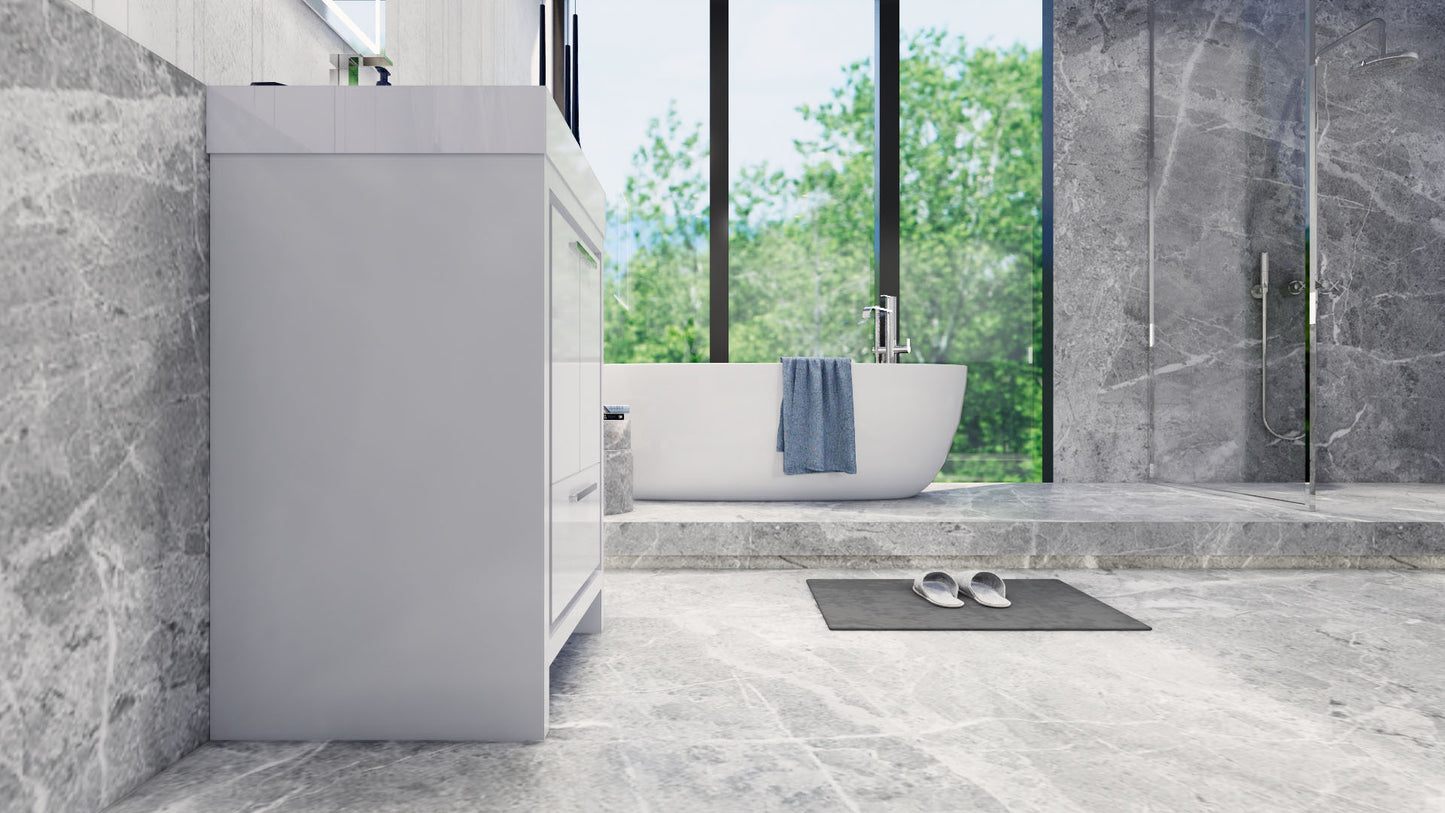 Azure 24" High Gloss White Freestanding Vanity with Reinforced Acrylic Sink
