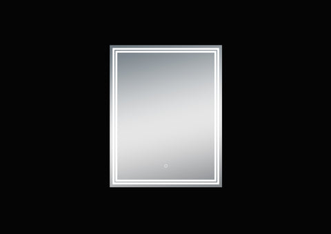LUNA 24'' POLISHED EDGE BACK-LIT LED MIRROR(30''Height)