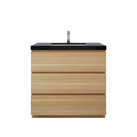 Stanley 36" White Oak Freestanding Vanity with Reinforced Acrylic Sink