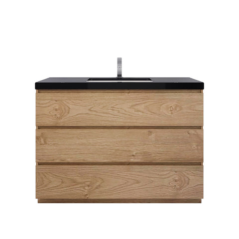 Stanley 48" New England Oak Freestanding Vanity with Reinforced Acrylic Sink