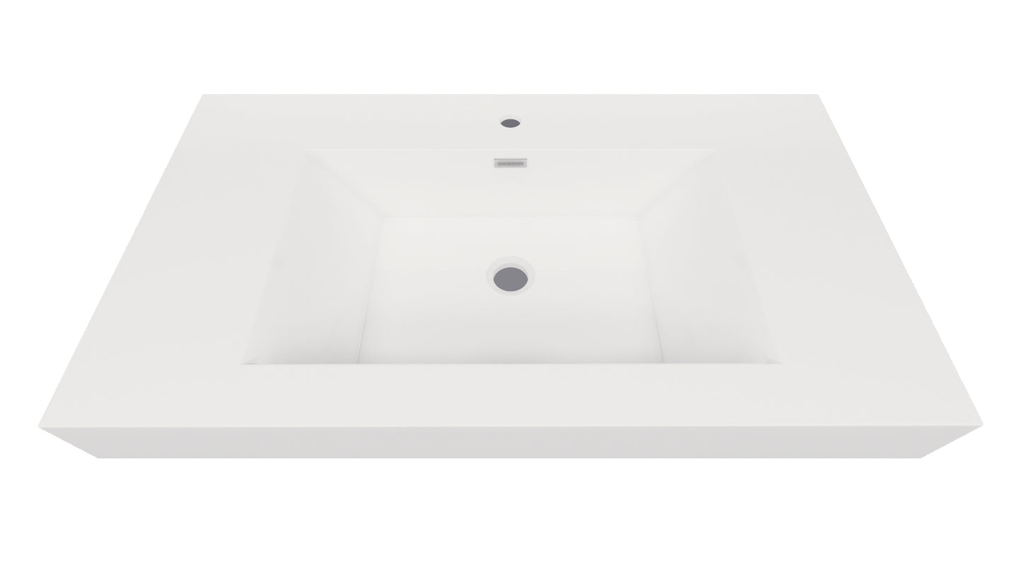 Nobel 36'' Width and 4'' Thickness Acrylic Sink