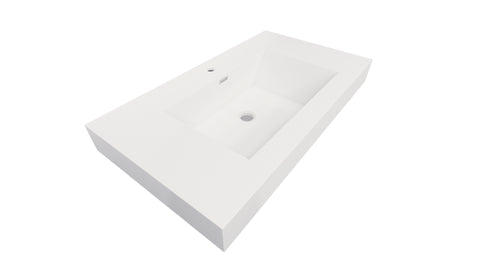 Nobel 36'' Width and 4'' Thickness Acrylic Sink