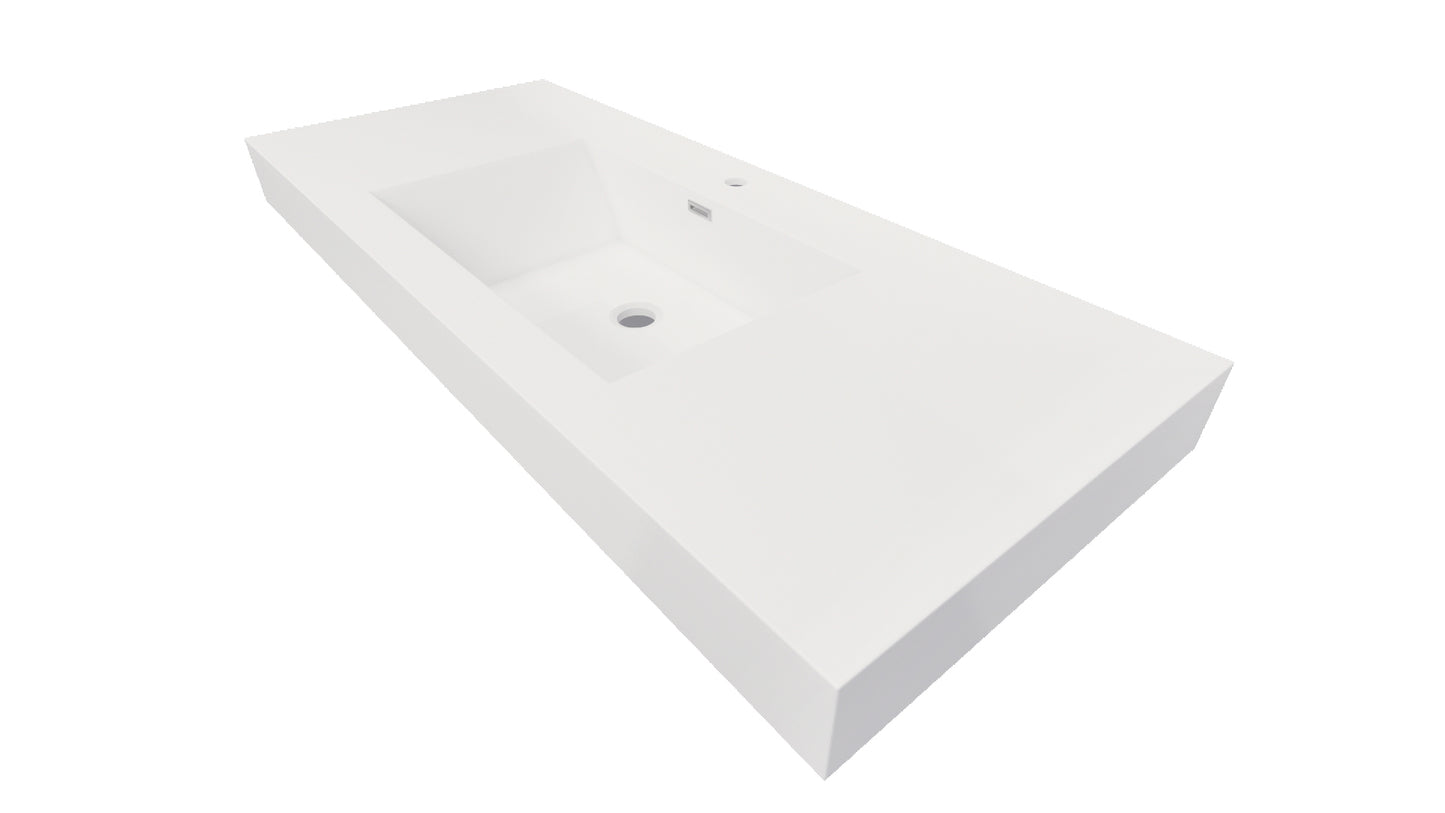 Nobel 48'' Width and 4'' Thickness Acrylic Sink