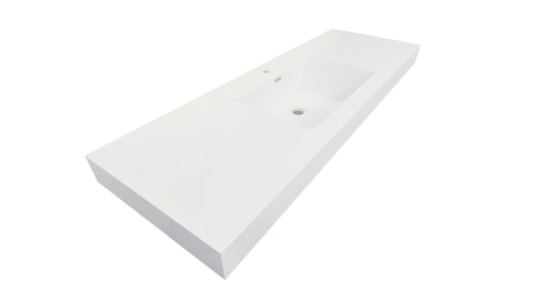 Nobel 60'' Width Single Sink and 4'' Thickness Acrylic Sink