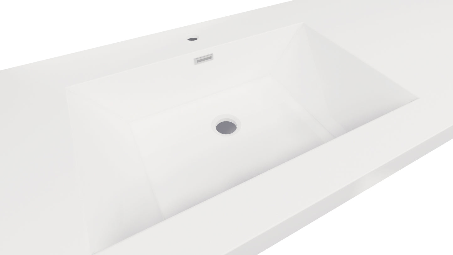 Nobel 84'' Width Double Sink and 4'' Thickness Acrylic Sink