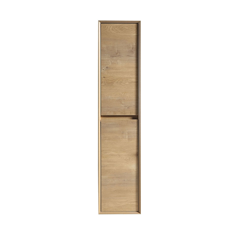 Kingdee 14" White Oak Linen Side Cabinet