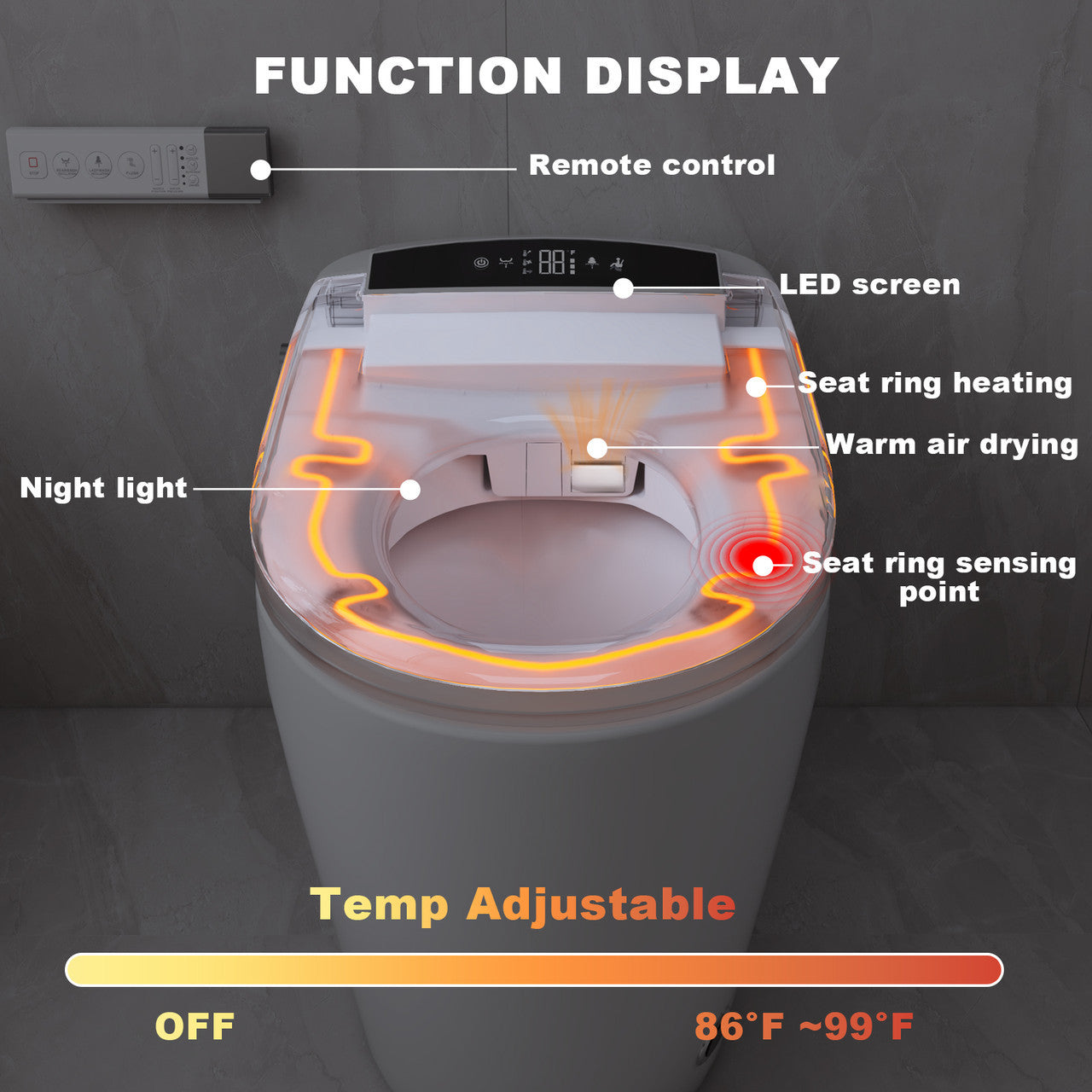 Smart Toilet with Bidet T1105